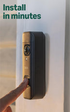 Blink Battery Doorbell 2K+ (newest model) — Wireless video doorbell, 2K resolution, enhanced audio. Required Sync Module not included – Add-On (Black)