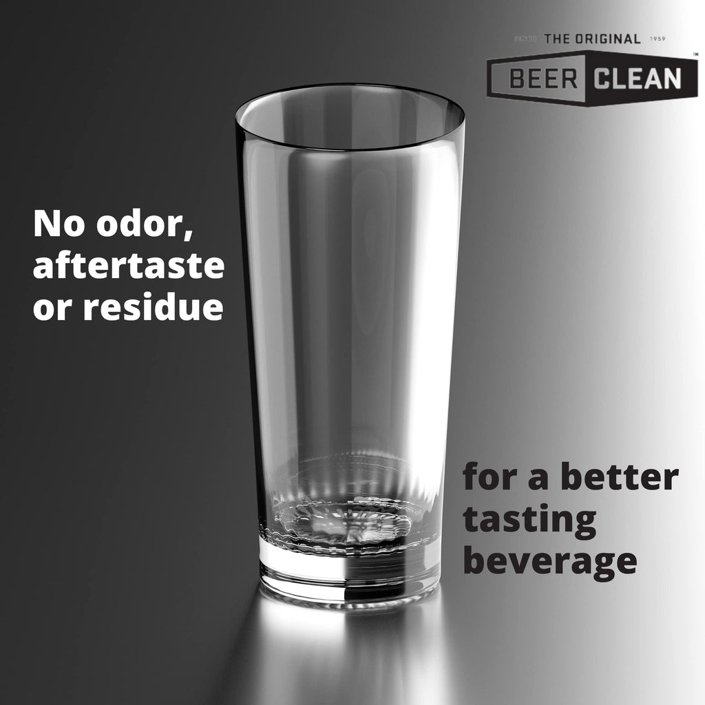 BEER CLEAN Diversey Bar Glass Cleaner, 0.5 oz Packets (100-Pack) – Concentrated Powdered Compound for Hot/Cold Water, Odorless Detergent, No Residue, Use for Manual Brush 3-Sink Systems, 990221