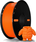 Miailuy 3D Printer Filament 1.75mm Orange PLA+ Filament Accuracy +/- 0.02mm, 1kg Spool (2.2lbs), Tangle-Free, Clog-Free,High Compatibility Easy Printing,Fit Most FDM 3D Printer