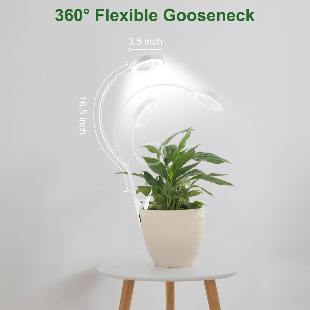 wolezek 2 in 1 Grow Lights for Indoor Plants, 3 Colors Plant Lights Indoor