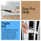 GORILLA GRIP Padded Ironing Board Cover, 15x54 Silver
