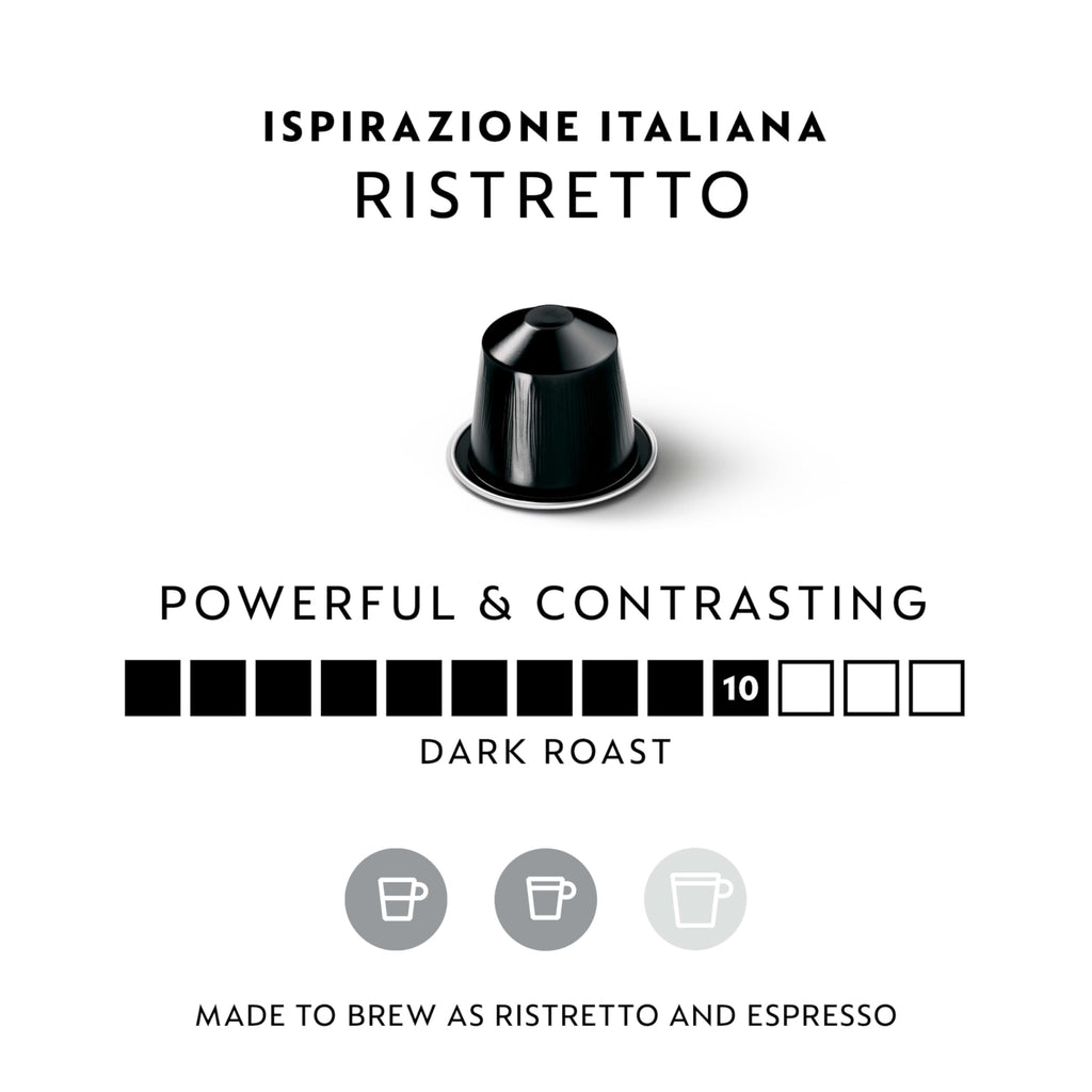 Nespresso Caffe 50 x Ristretto Capsules - Original