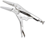 Amazon Basics 5-Piece CR-V Locking Pliers Set with Wire Cutters, 2 Straight Jaw, 3 Curved Jaw, 6.5-10 inch, Silver, Carrying Case