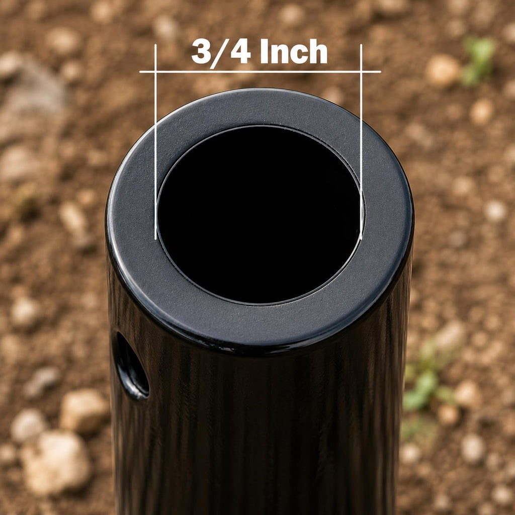 XtremepowerUS Replacement Auger Digging Bit 10" For Post Holes Earth Digger Planting Drill 3/4" Shaft Size Fence Hole Digging Bit