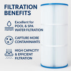 Atomic USA Made Spa Filter Compatible for Jacuzzi Sherlock 120 Replaces 42-3675-08-R Filbur FC-1401 Pleatco PJ120 Unicel C-9481 Length: 20 1/2" Diameter: 10" Drop in Hot Tub Filter Cartridge