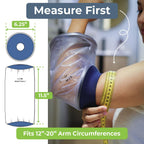Mighty Well H2O Shield PICC Line Shower Cover – Reusable Waterproof IV & PICC Line Sleeve, Cast & Wound Protector for Upper Arm Showering, Large/X-Large