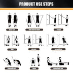WHATAFIT Resistance Bands, Exercise Bands���Resistance Bands for Working Out, Work Out Bands with Handles for Men and Women Fitness, Strength Training Home Gym Equipment