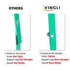 VINGLI Upgrade 8FT Ornamental Windmill Backyard Garden Decoration Weather Vane, Heavy Duty Metal Wind Mill w/ 4 Legs Design (Green)
