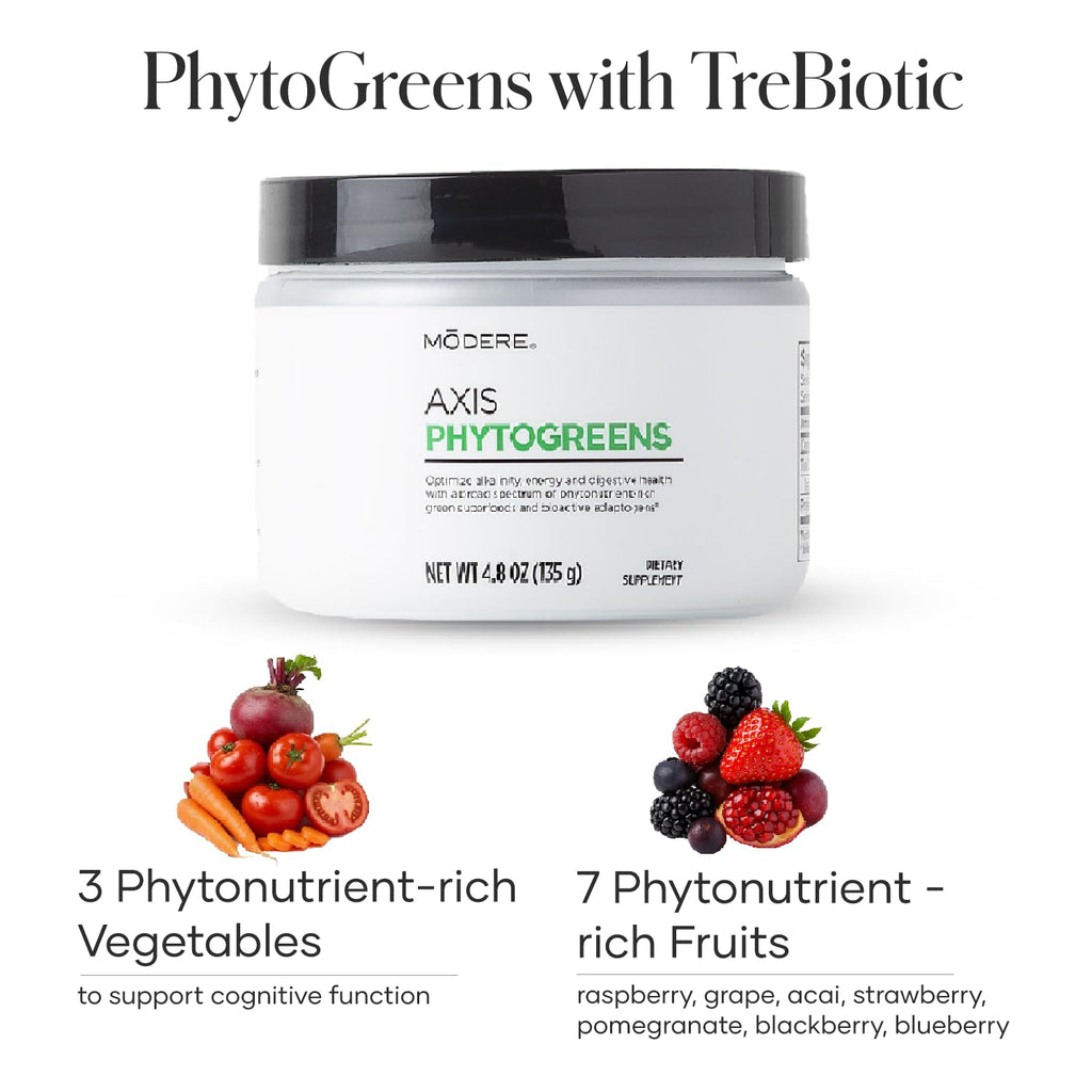 Modere - PHYTOGREEN Powder - Daily Greens Wellness Formula - 135g Canister