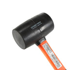 Edward Tools Rubber Mallet Hammer 16 oz - Durable Eco-friendly Rubber Hammer Head for Camping, Flooring, Tent Stakes, Woodworking, Soft Blow Tasks without Damage - Ergonomic Grip Handle