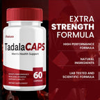(2 Pack) Tadala Caps, TadalaCaps Supplement with Advanced Maximum Strength for Overall Health & Wellness, All-Natural Ingredients Management Support Multivitamin Formula, Tadala Capsule Pills (120 ct)