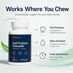Sulcara Oral Probiotic Chewables, Guava Xylitol Flavor Oral Care for Fresh Breath and Daily Mouth Routine, Non-GMO, Gluten-Free, 60 Servings
