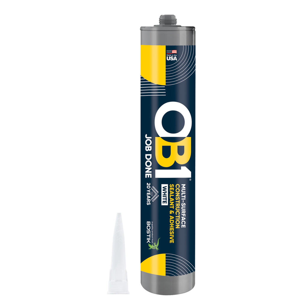 OB1 Universal Caulk Sealant & Adhesive White 10.1oz - 1 Cartridge