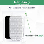 Tens Unit Electrode Pads 2"X4" 24Pcs Reusable 3rd Gen Upgraded Self-Stick Large Rectangular TENS Pads Replacement Compatible with TENS 7000, AUVON, Etekcity, TENKER, HealthmateForever TENS