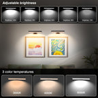 EUIOKUN Wireless Picture Light with Remote,Battery Operated Wall Sconces