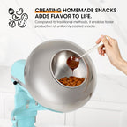Aieve Snack Coater Compatible with KitchenAid Bowl-Lift Stand Mixer for Making Chocolate Covered Almonds, Pistachio, Peanut, Freeze Dried Strawberry, Raisin, Macadamia Nuts and Blueberry