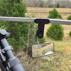 Ampper Acrylic Clip On Security Mirror, Flexible Convex Cubicle Mirror for Personal Safety and Security Desk Rear View Monitors or Anywhere (6.69" x 2.95", Rectangle)