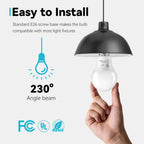 TJOY 8 Pack LED Light Bulbs 60 Watt Equivalent, Daylight White 5000K A19