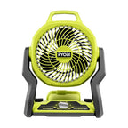 RYOBI ONE+ 18V Cordless Hybrid WHISPER SERIES 7-1/2 in. Fan (Tool Only), GREEN (PCL811B)