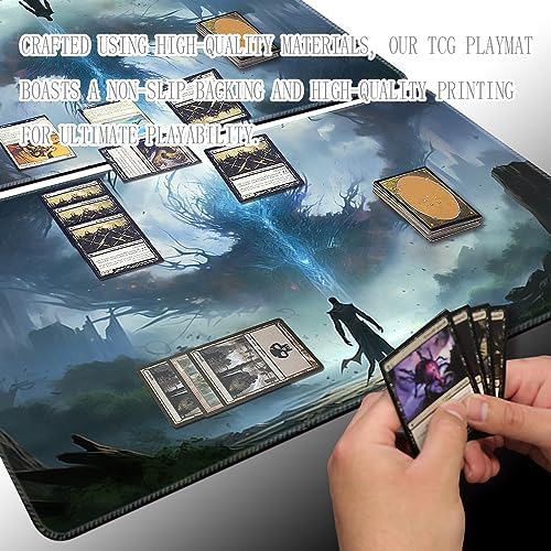 MTG Playmat - Non-Slip Backing Printing, Ideal for Card Game Enthusiasts TCG Playmat (Divine Summon-No Deck)