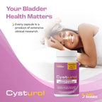 CYSTUROL® Bladder Support Supplement for Interstitial Cystitis (IC), Bladder Pain & Urinary Tract Health | Clinically Studied Formula for BLADDER INFLAMATION, UTI, Mast Cell Support & Urinary Urgency