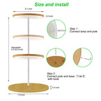 Plant Grow Light for Indoor Plant,Bamboo Mini LED Grow Light Garden,Height Adjustable,Automatic Timer with 8/12/16 Hours，1 Pack