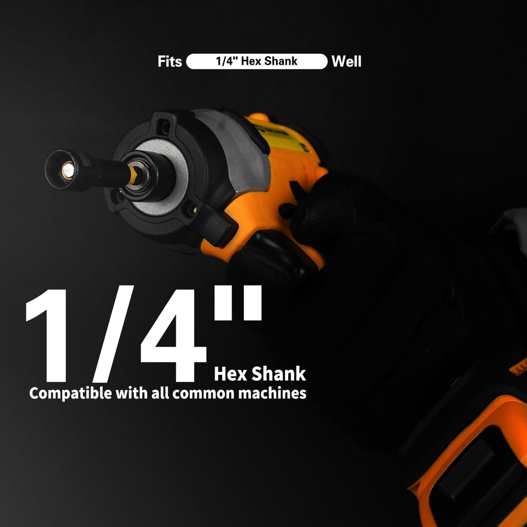 Facoow 55PCS Impact Nut Driver Set Magnetic, SAE&Metric Nut Drivers, Deep Impact Nut Drivers, Impact Socket Adapters, Wing Nut Driver, Power Bit,Quick Release Extension, Pivoting Nutsetter,Storage Box
