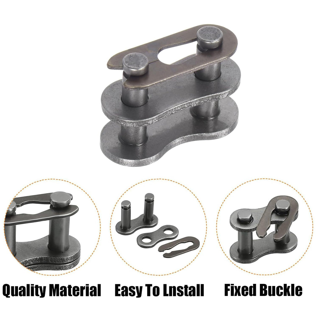 AZSSMUK #35 Roller Chain -10 Feet 40Mn Carbon Steel Material with 2 Connecting Link for Home and Industrial Machinery - 320 Links (35-10FT)