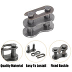AZSSMUK #35 Roller Chain -10 Feet 40Mn Carbon Steel Material with 2 Connecting Link for Home and Industrial Machinery - 320 Links (35-10FT)