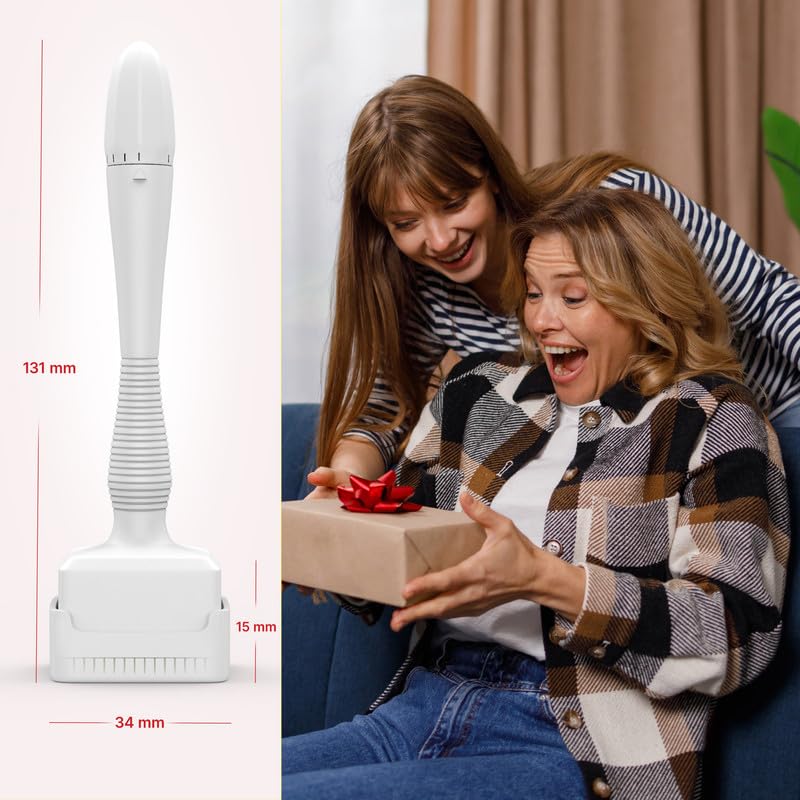 Derma Stamp For Women and Men | Adjustable Microneedling Pen For Face, Microneedle Derma Roller, Dermastamp for Beard Microneedling Pen Roller Micro Needle Roller For Face Scalp