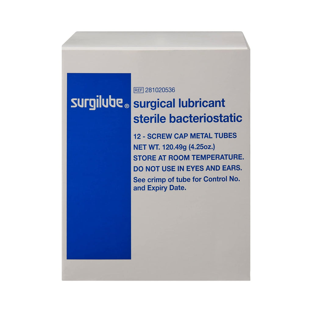 Surgilube Lubricating Jelly - Sterile - 4.25 oz tube - Box of 12