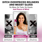 Cushion Grip Thermoplastic Denture Adhesive – Refits & Tightens Loose Dentures, Works Like a Denture Reliner for a Long-Lasting, Secure Fit & Comfort, Cushions Gums, Waterproof & Zinc-Free - 1 oz