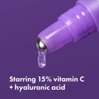 Hero Cosmetics Dark Spot Correct Spot-Fading 15% Vitamin C plus Hyaluronic Acid Serum. Improves the Look of Post Blemish Marks in 7 Days. Twist Applicator and Rollerball Tip for Easy Application. 10mL