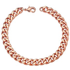 Heavenly Metals Copper Bracelet for Men & Women – 99.9% Pure Copper Cuban Link Chain – 5mm, 7mm, 9mm, 12mm Width – 6.5" to 9" Length – Gift Box Included – USA Brand