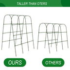 65"×50" Cucumber Trellis for Raised Bed,Tall Metal Arch Garden Trellis for Climbing Plants Outdoor,Vegetables,Plant Support Peas,Fruit,Flower,Grape,Tomato, Bean