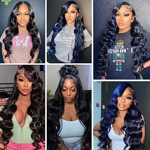 Brazilian Body Wave 3 Bundles With Closure Free Part (16 18 20+14) Body Wave Bundles with 4X4 Closure 100% Unprocessed Virgin Hair Weft Human Hair Bundles with Swiss Lace Closure Natural Color