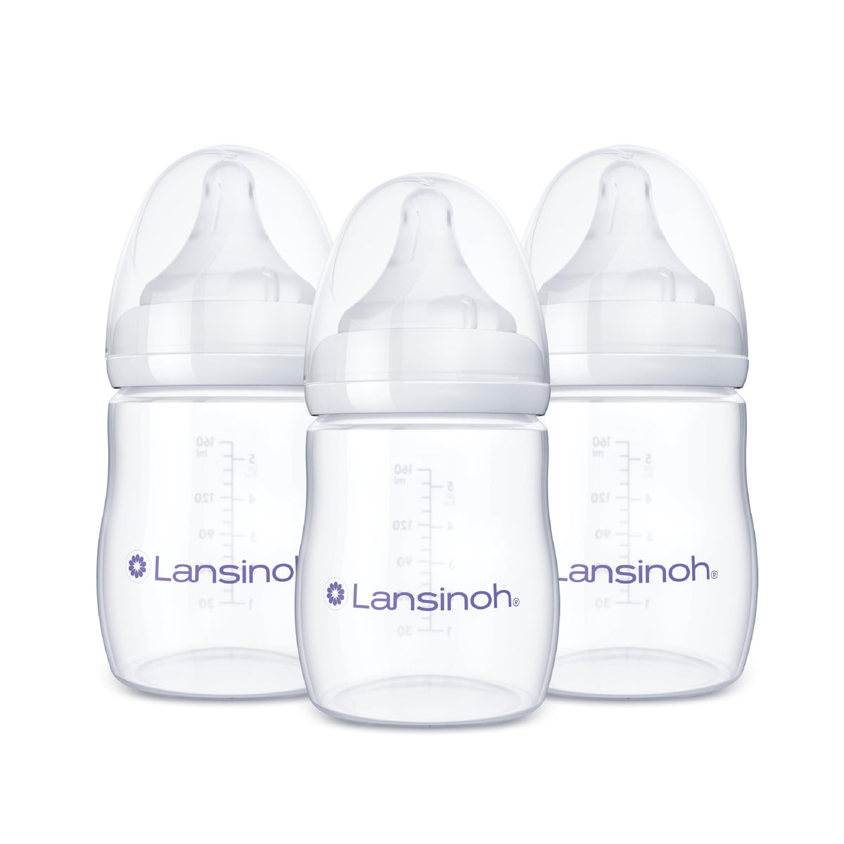 Lansinoh Anti-Colic Baby Bottles, 5 Ounces, 3 Count