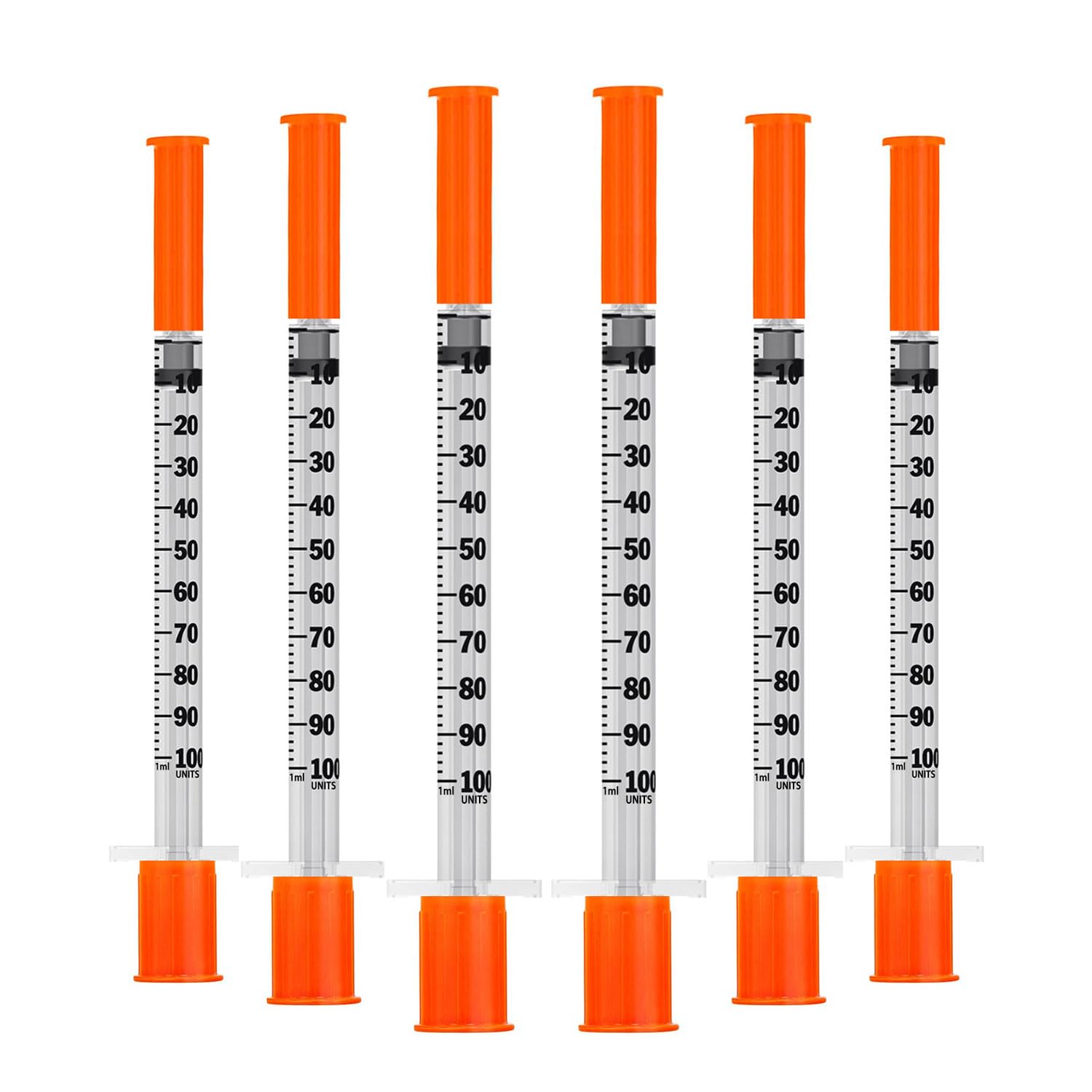 1ml Syringe with Needle,1ml 31G 8mm Syringe,Individually Wrapped,Pack of 100