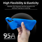 95A TPU Filament 1.75mm, Soft Flexible Consumables for 3D Printer, Dimensional Accuracy +/- 0.03 mm,1KG (2.2lbs) Spool (Green)