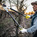 Jardineer Ratchet Anvil Loppers, Heavy Duty Tree Branch Cutters with 2" Cutting Capacity, Labor-Saving Garden Loppers with Additional SK5 Spare Blade for Yard, Orchard & Thick Shrub Trimming