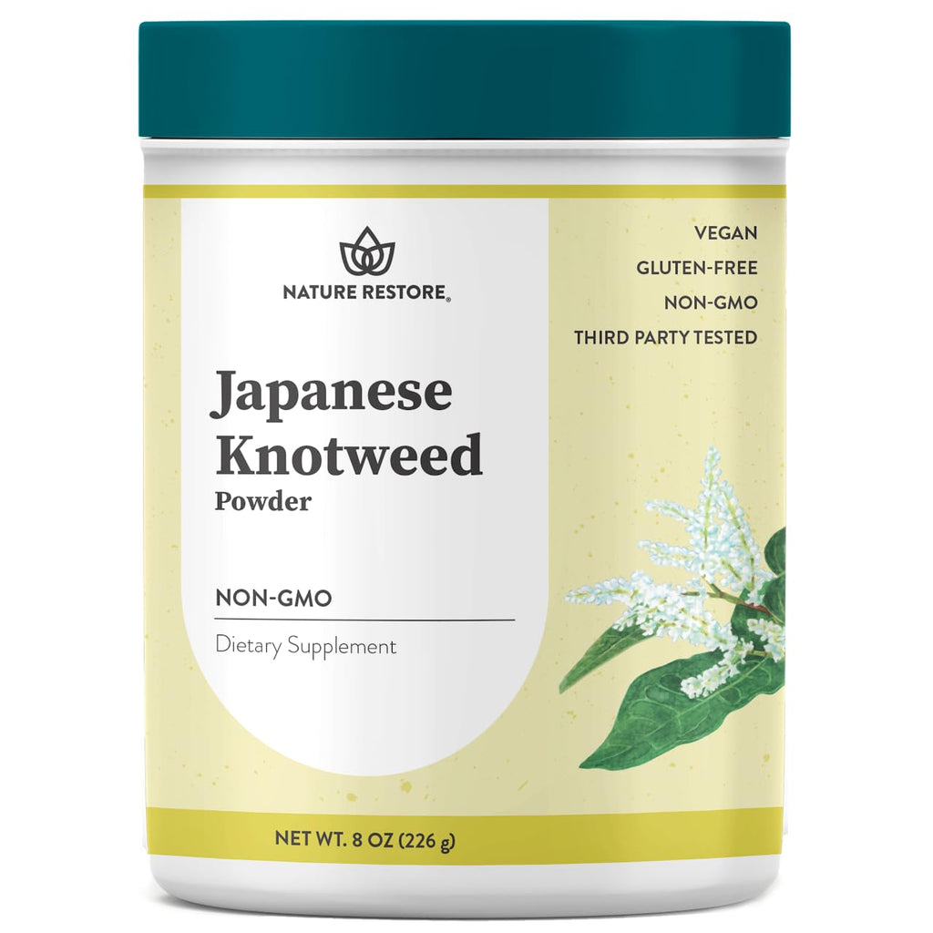 Nature Restore Japanese Knotweed Powder, 8 Ounce, Natural Trans-resveratrol, Non GMO, Gluten Free, Also Known as Polygonum Cuspidatum