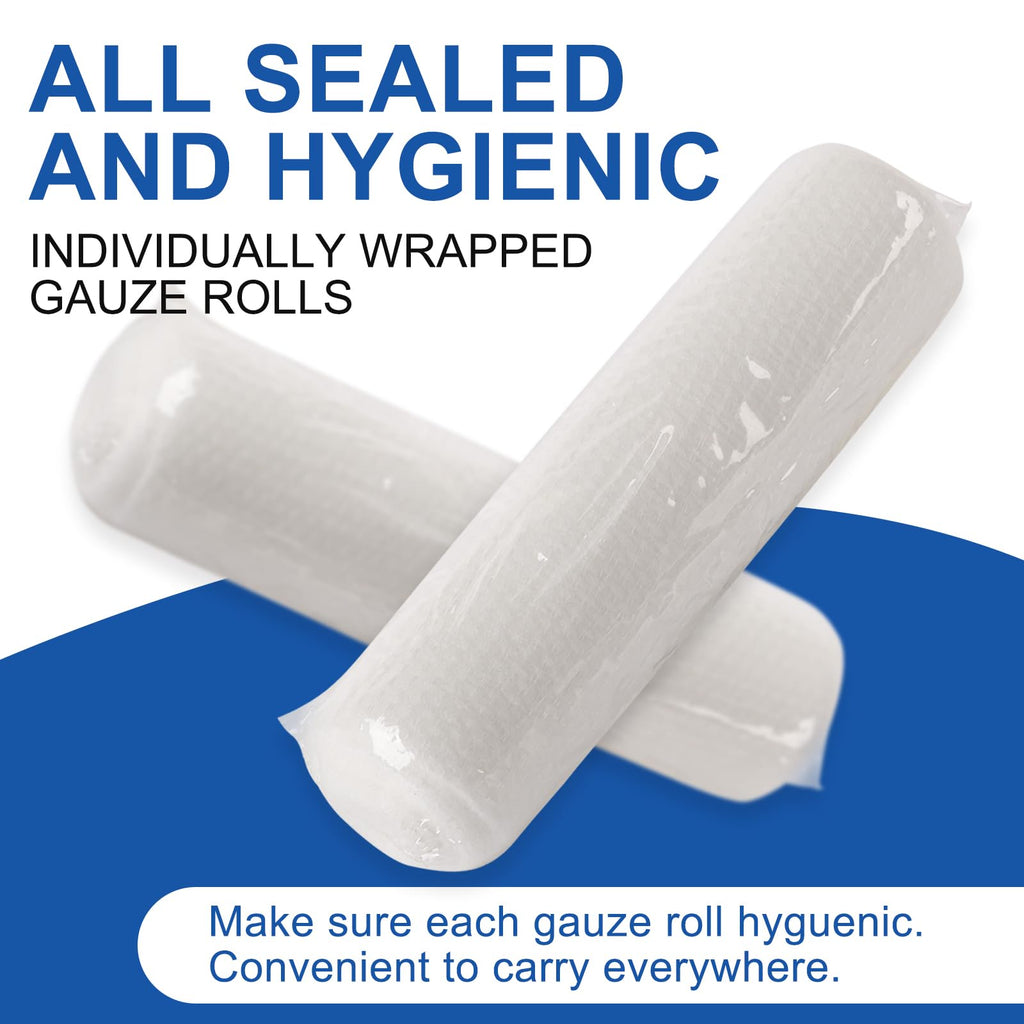 Navona 72 Pack Gauze Rolls, 4 in x 4.1 Yards