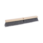 Boardwalk BWK20424 Floor Brush Head, 3" Gray Flagged Polypropylene, 24"