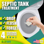 Green Pig Septic Tank Treatment Packets – Septic-Safe Enzyme Treatment for Preventative Maintenance, Helps Prevent Clogs & Odors, 5-Year Supply (20 Packets)