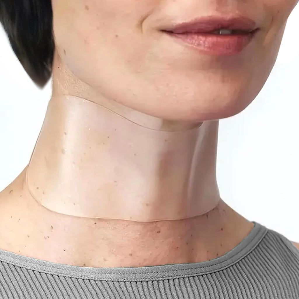 DUBPIRT 5 PCS Silicone Neck Wrinkle Patches - Reusable Overnight Anti-Wrinkle Patches, Anti Aging Silicone Wrinkles Patche for Skin Firming & Neck（2.5 Months Supply ）-Upgraded Version