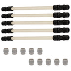 MCCP202 Pump Tubes Replacement for Pump Tube #2, 0-100 Psi / 0-6.9 Bar, Fits for Most Classic, 45, 85, Single Head, 85mhp17, SVP & S Series Pumps - Pack of 5