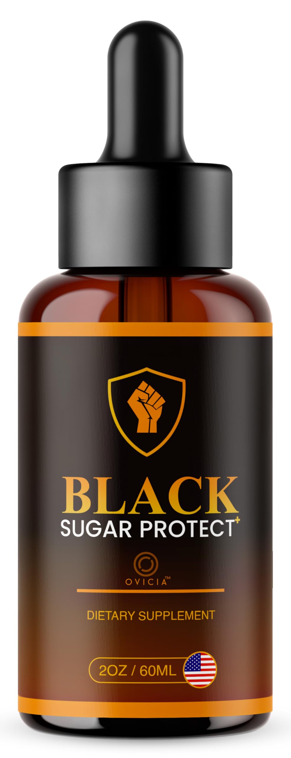 OVICIA Black Sugar Protect Drops - BlackSugar Protect Premium Liquid Drops All Natural Advanced Formula, BlackSugarProtect Support Vitamins for Overall Health & Wellness, 1 Bottle for 1 Month