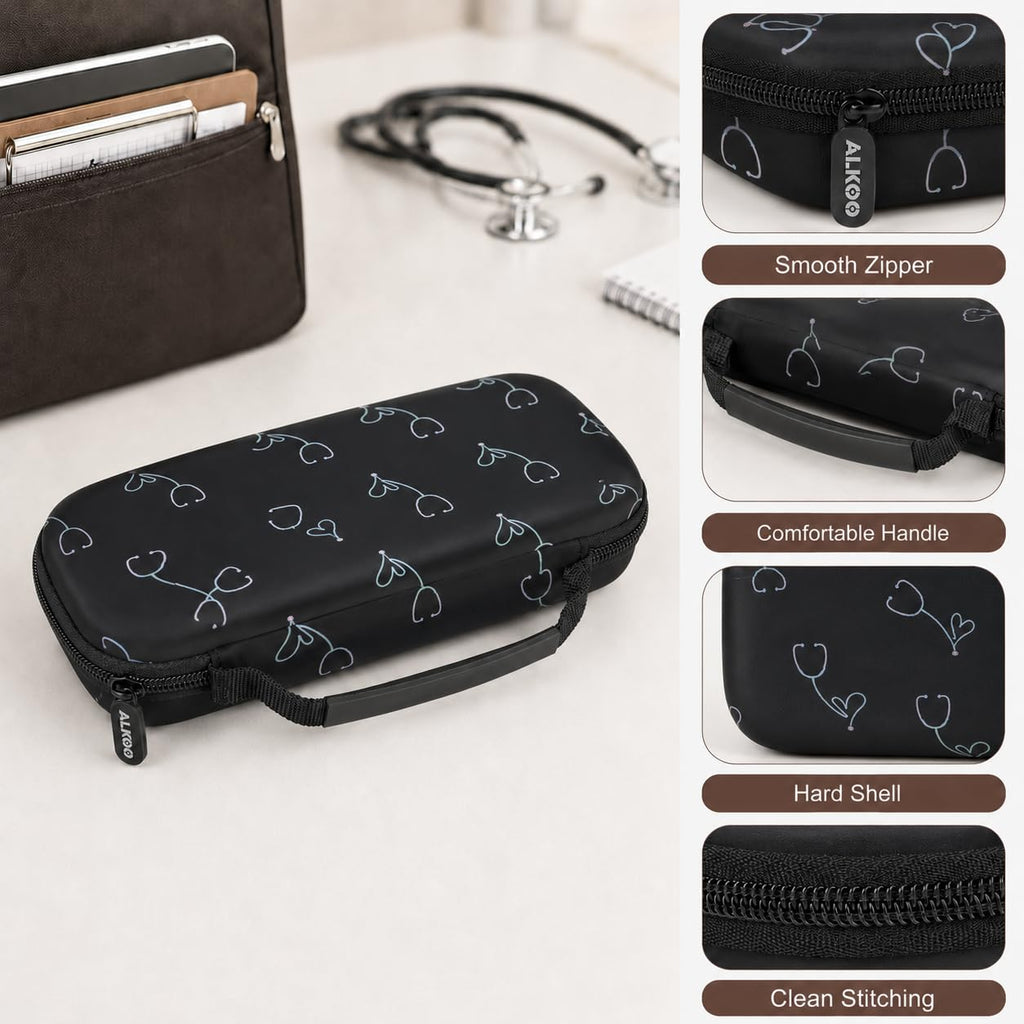 Stethoscope Case for 3M Littmann Classic III/Cardiology IV, Blackheart