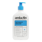 AmLactin Intensive Healing Body Lotion - Therapeutic Lotion for Extremely Dry Skin - No-Scrub Exfoliator and Moisturizer with 15% Lactic Acid AHA and Ceramides, 14.1 oz (Packaging May Vary)