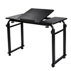 Overbed Bedside Table Over The Bed Table with Wheels Height Adjustable Medical Tilt Top Hospital Bed Table Laptop Standing Lap Desk Cart Table Stand for Bed Hospital Home Office Use Bed Trays Desk